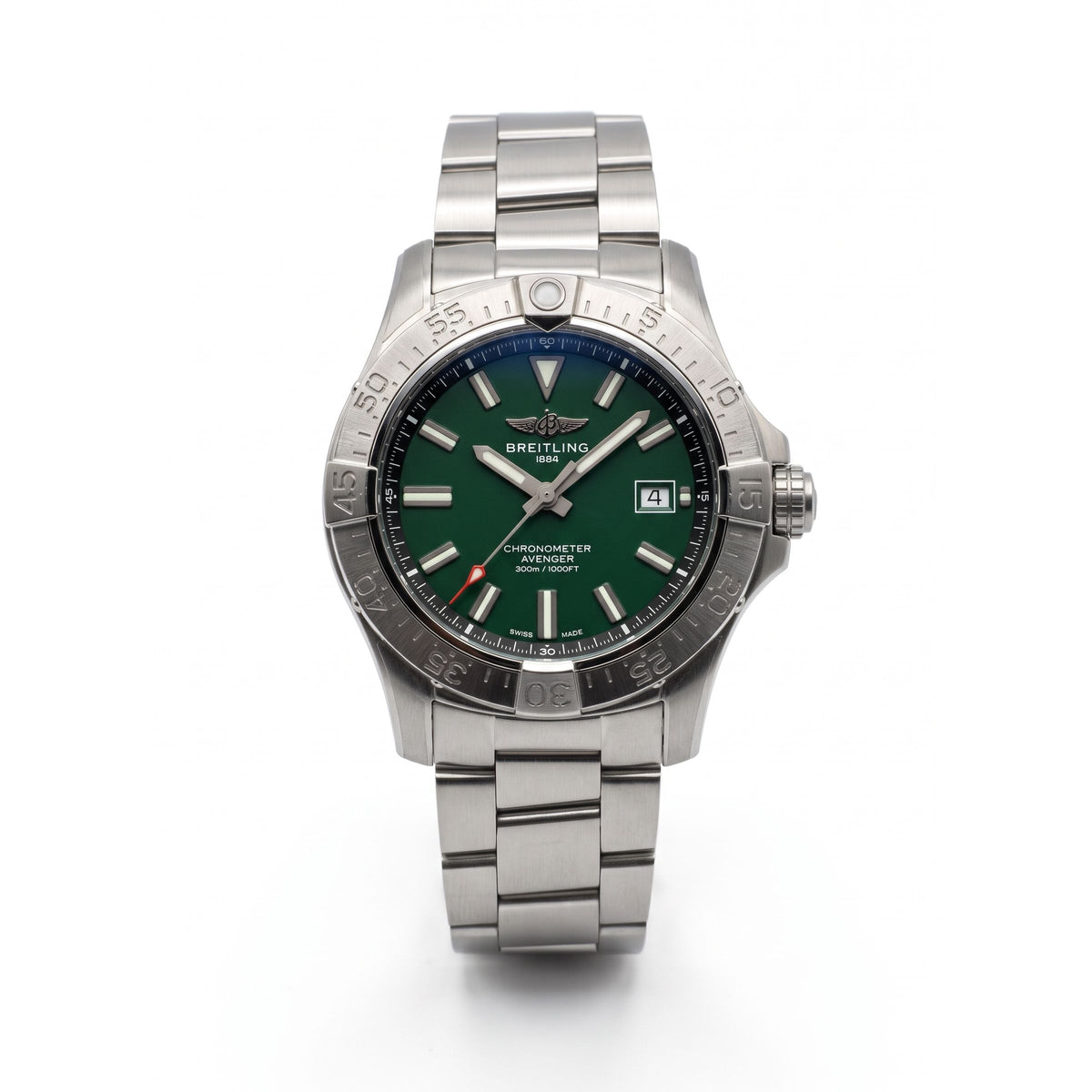Breitling Avenger Automatic 42 Green Dial Stainless Steel Men's Watch A17328101L1A1 / A17328
