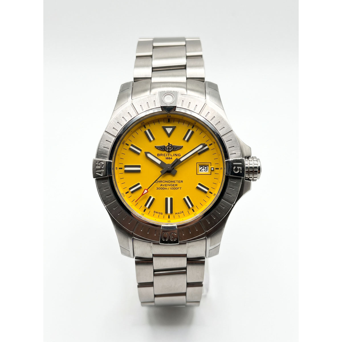 Breitling Avenger Automatic 45 Seawolf Yellow Dial Men's Watch A17319101I1A1 / A17319