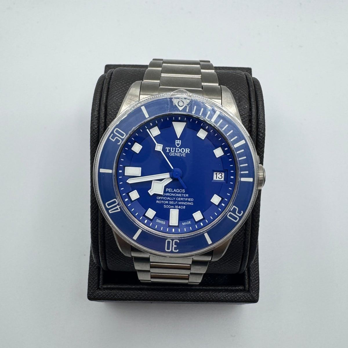 Tudor Pelagos 42mm Blue Dial Titanium Bracelet Men's Watch M25600TB-0001