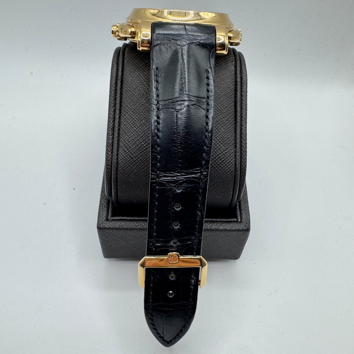 Ulysse Nardin Sonata Dual Time Alarm 42mm Black Leather Men's Watch 666-88