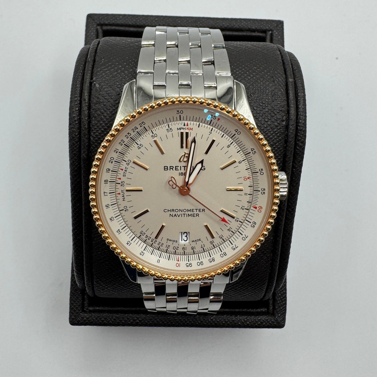 Breitling Navitimer Automatic 38 Rose Gold Stainless Steel Watch U17325211G1A1 / U17325