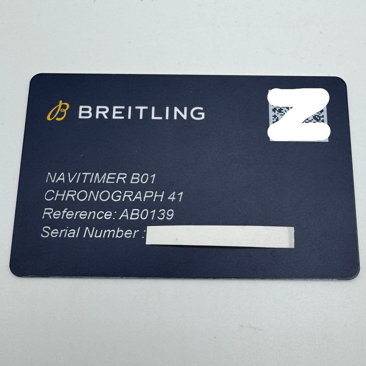 Breitling Navitimer B01 Chronograph 41 Blue Dial Black Leather Watch AB0139241C1P1 / AB0139