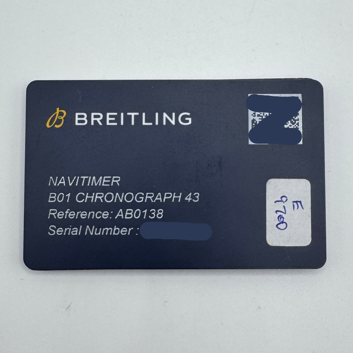Breitling Navitimer B01 Chronograph 43 Stainless Steel Watch AB0138241G1A1 / AB0138