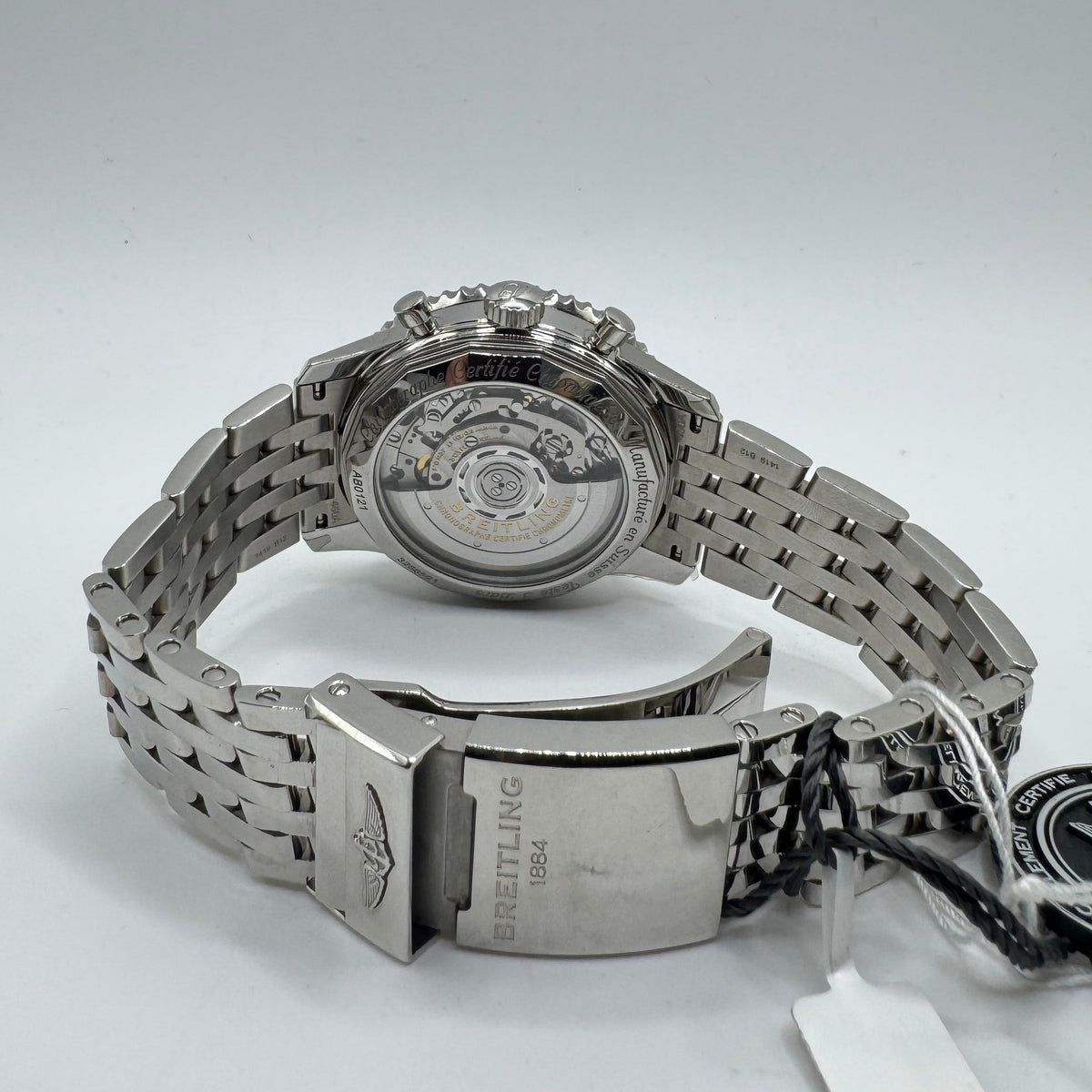 Breitling Navitimer B01 Chronograph 43 Black Dial Stainless Steel Watch AB0121211B1A1