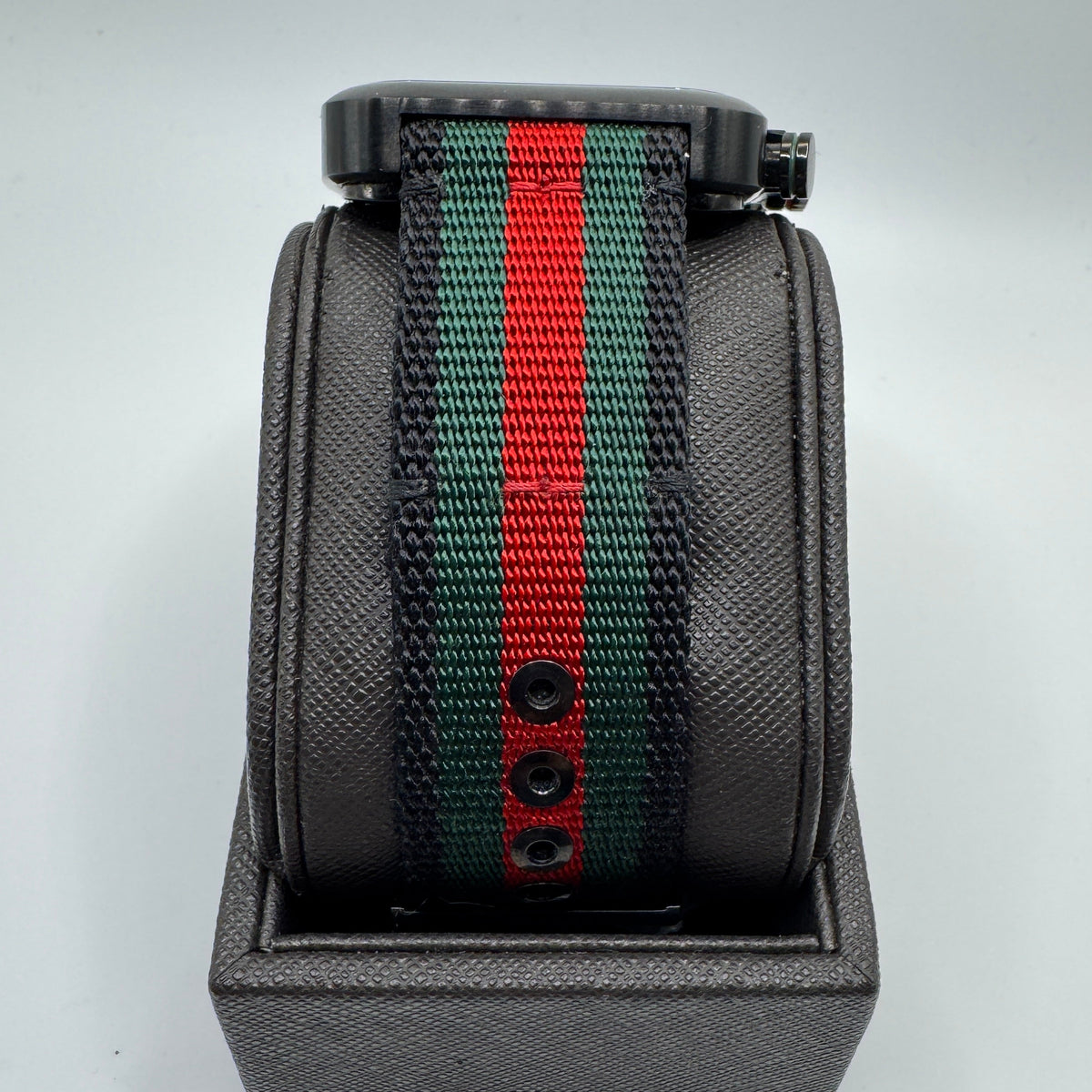 Gucci Coupe Chronograph Black Dial Nylon Strap Men's Watch YA131202