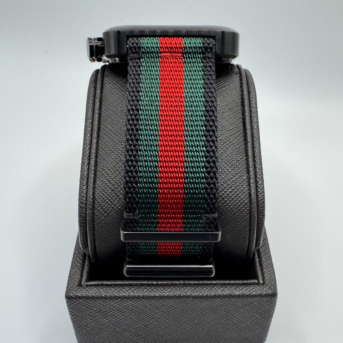 Gucci Coupe Chronograph Black Dial Nylon Strap Men's Watch YA131202