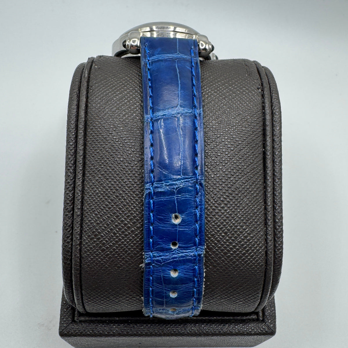 Chopard Happy Sport Diamond Dial Blue Leather Ladies Watch 8937