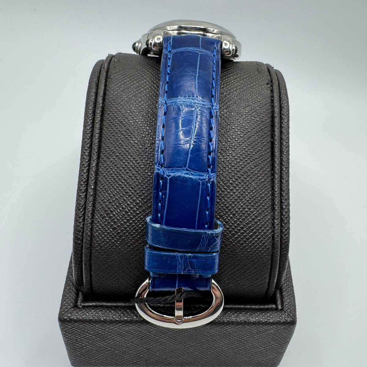 Chopard Happy Sport Diamond Dial Blue Leather Ladies Watch 8937