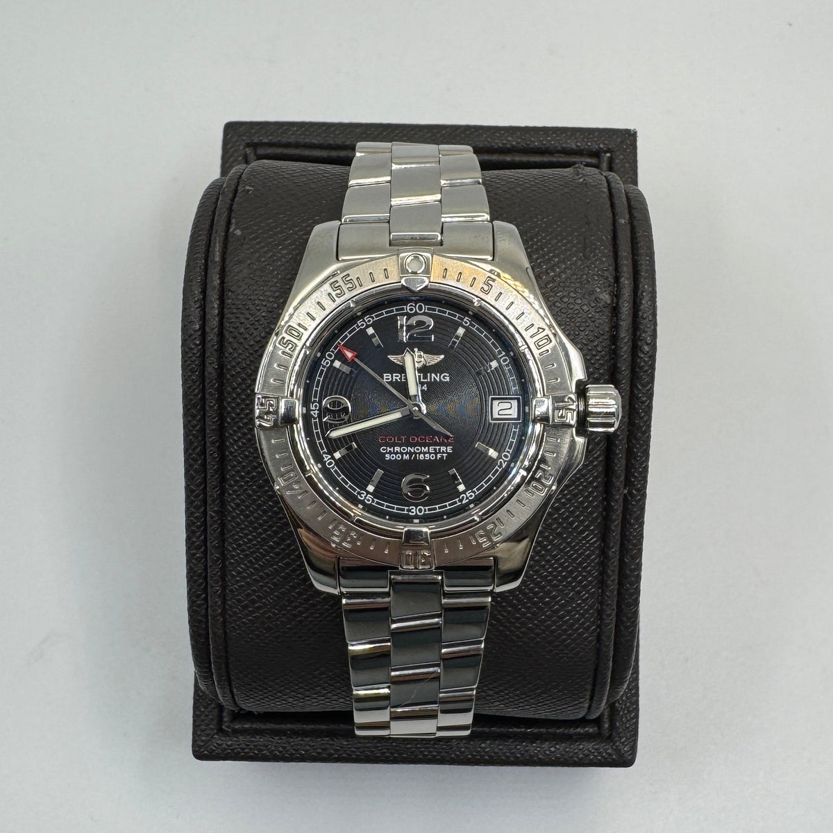 Breitling Colt Oceane Black Dial Stainless Steel Ladies Watch A77380-961480