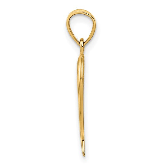 QGK5926 14k Italian Horn Pendant