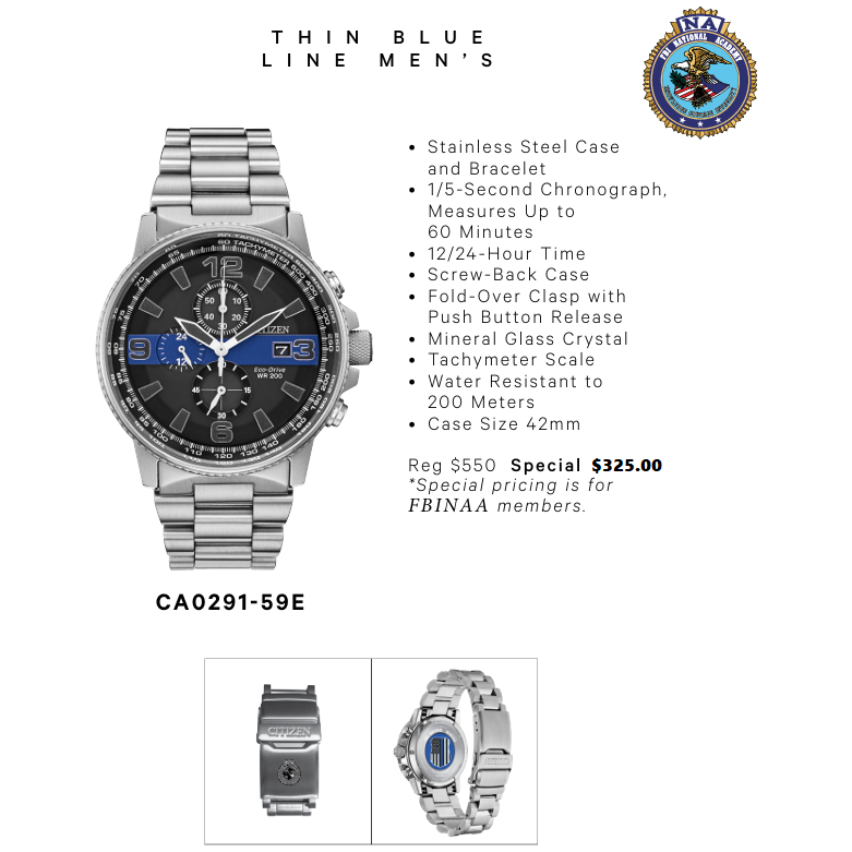 Citizen Men's FBINAA Chronograph 200M WR Eco Drive Watch
