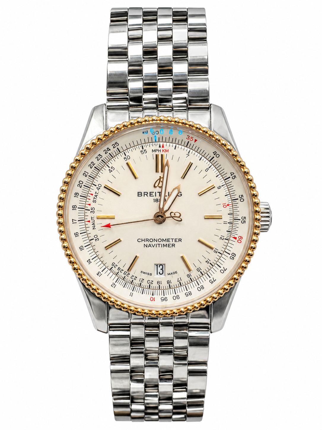 Breitling Navitimer Automatic 38 Rose Gold Stainless Steel Watch U17325211G1A1 / U17325