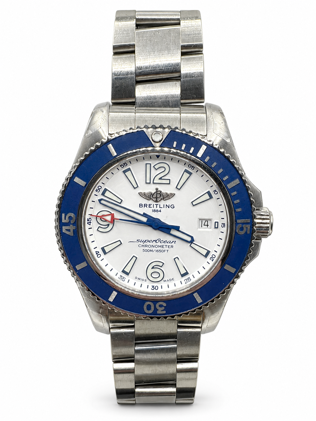Breitling Superocean Automatic 42 White Dial Stainless Steel Men's Watch A17366D81A1A1 / A17366