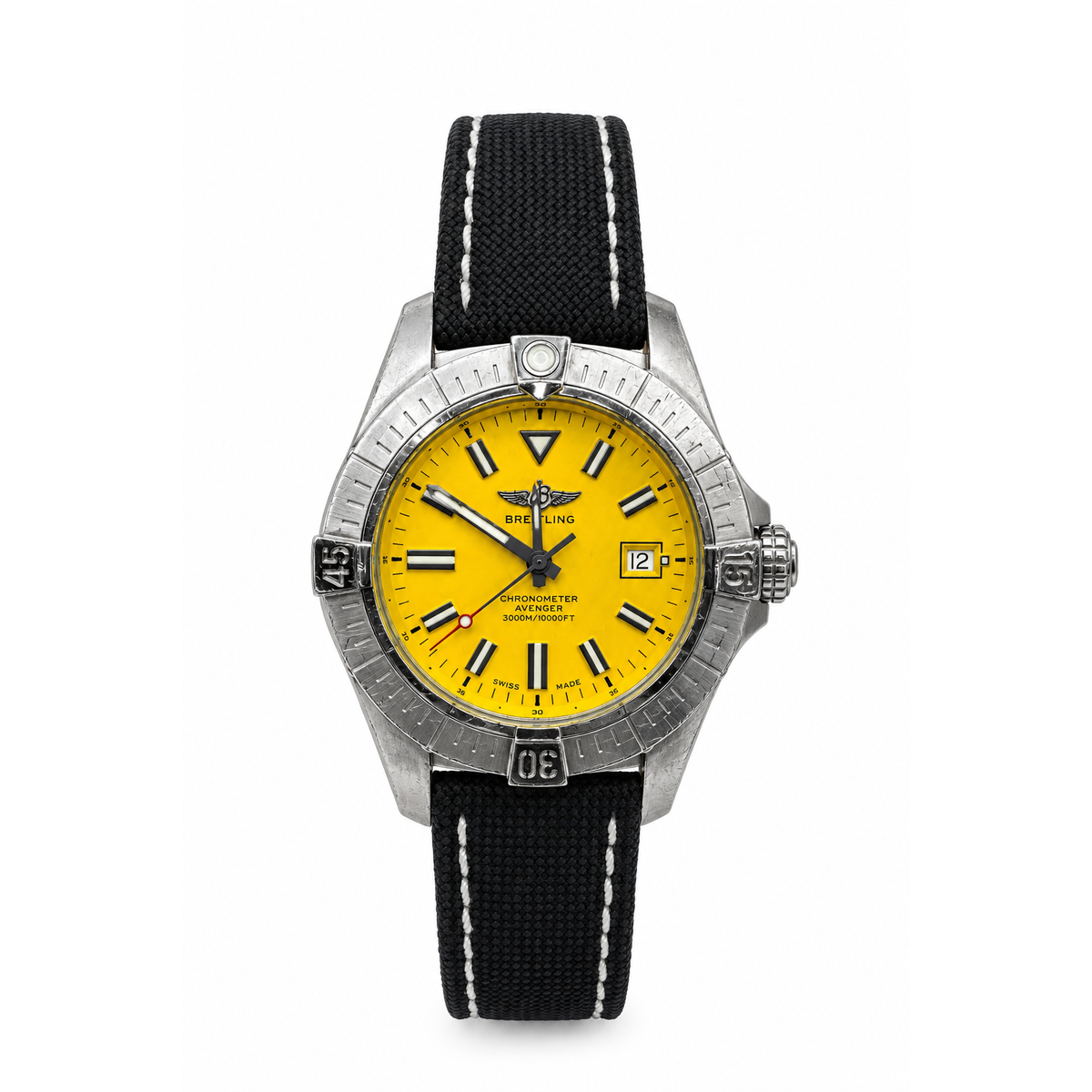 Breitling Avenger Automatic 45 Seawolf Yellow Dial Men's Watch A17319101I1X1