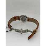 Movado Vizio Ladies White Dial Light Brown Leather Band Watch 1603924