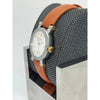 Movado Vizio Ladies White Dial Light Brown Leather Band Watch 1603924