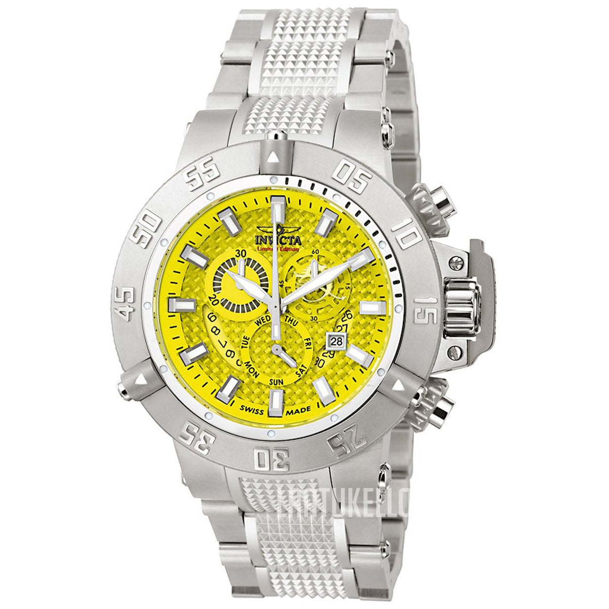 Invicta Subaqua Noma III 6689 Yellow Dial Limited Edition 0126/2800 50mm