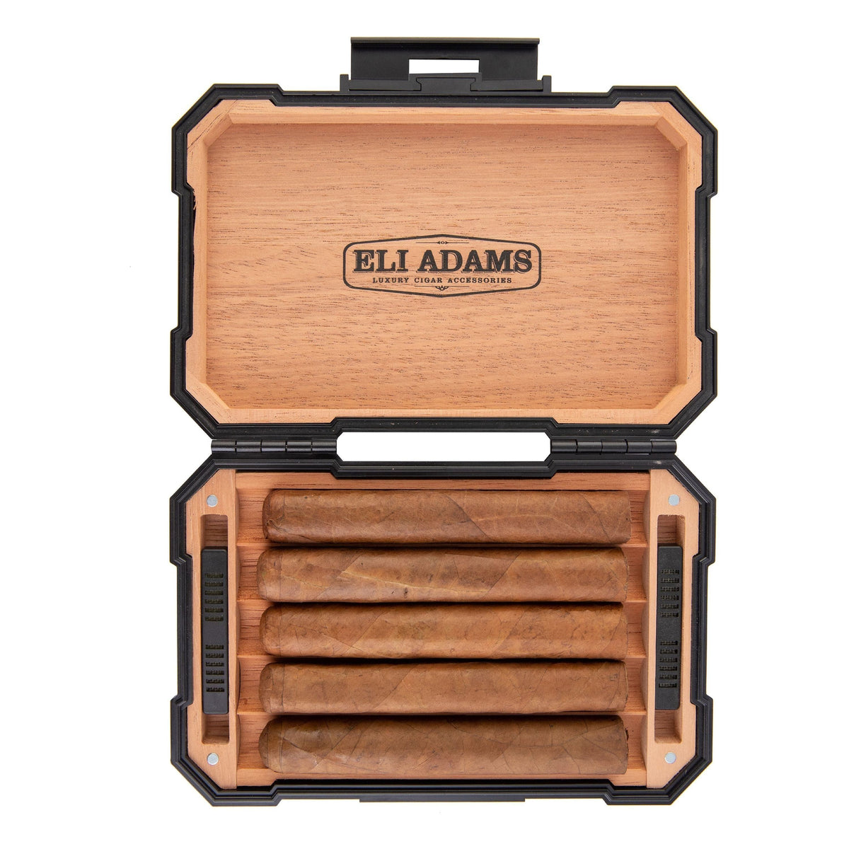 Travel Cigar Humidor Cedar Wood Air Tight, Engraved & Personalized