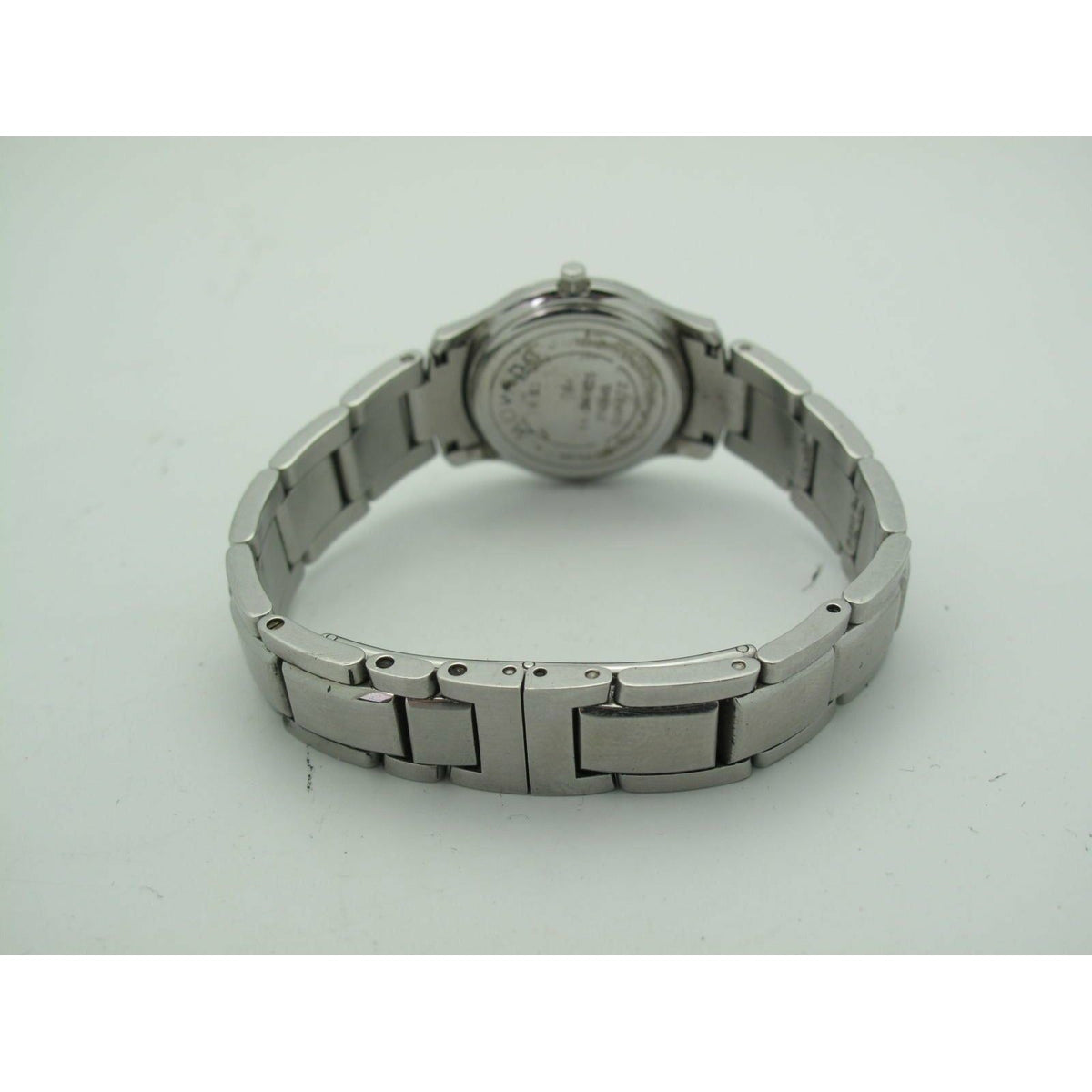 Movado Ladies Black Dial Stainless Steel Bracelet Watch 0604061