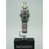 Movado Ladies Black Dial Stainless Steel Bracelet Watch 0604061