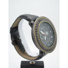 Technolink Genuine Dimaond Men's Chronograph All Black & Leather Band Watch 8204