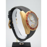 Invicta Angel Ladies Gold Mother Of Pearl w. Diamond Dial Rubber Band Watch 0498