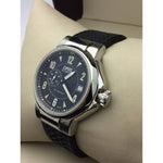 Oris Automatic 27 Jewels Date Sub Dial Men's Watch Black Rubber Silver 643