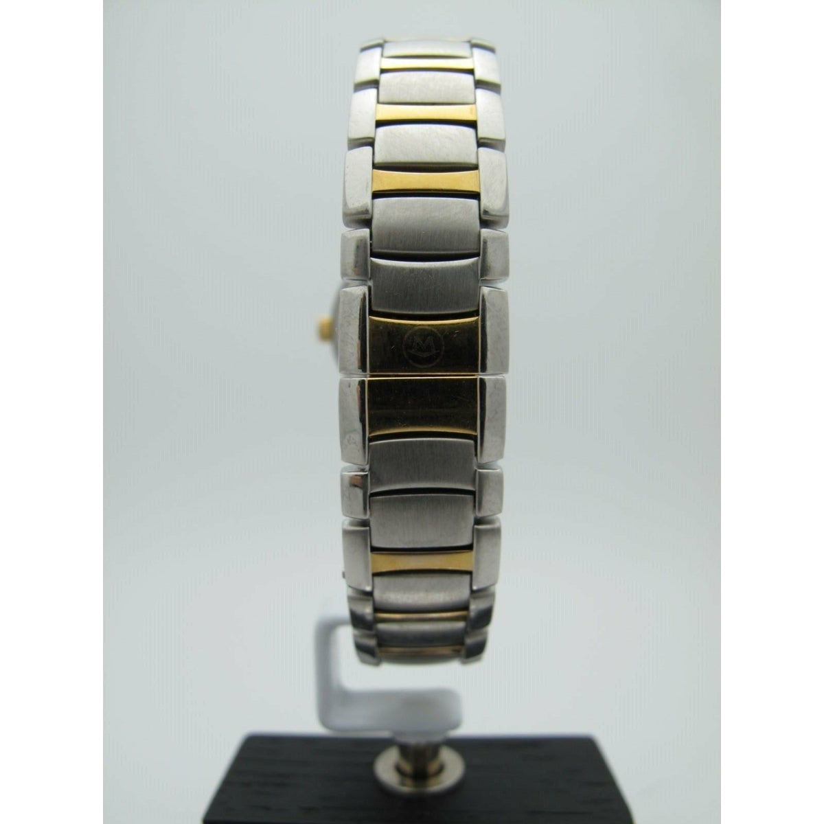Movado Ladies Black Dial Diamond Bezel Stainless Steel Bracelet Watch 0605512