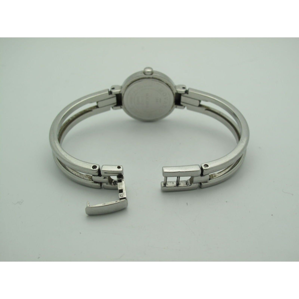 Movado Harmony Ladies Black Dial Stainless Steel Bangle Bracelet Watch 0604428