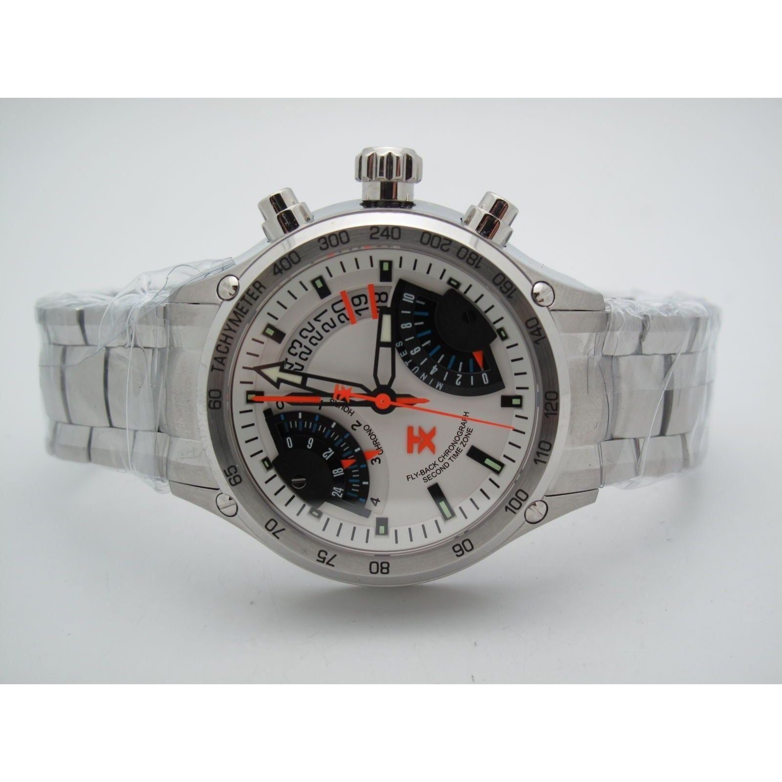 てんてん Timex TX Men's Flyback White Dial Chronograph Compass 2nd Time