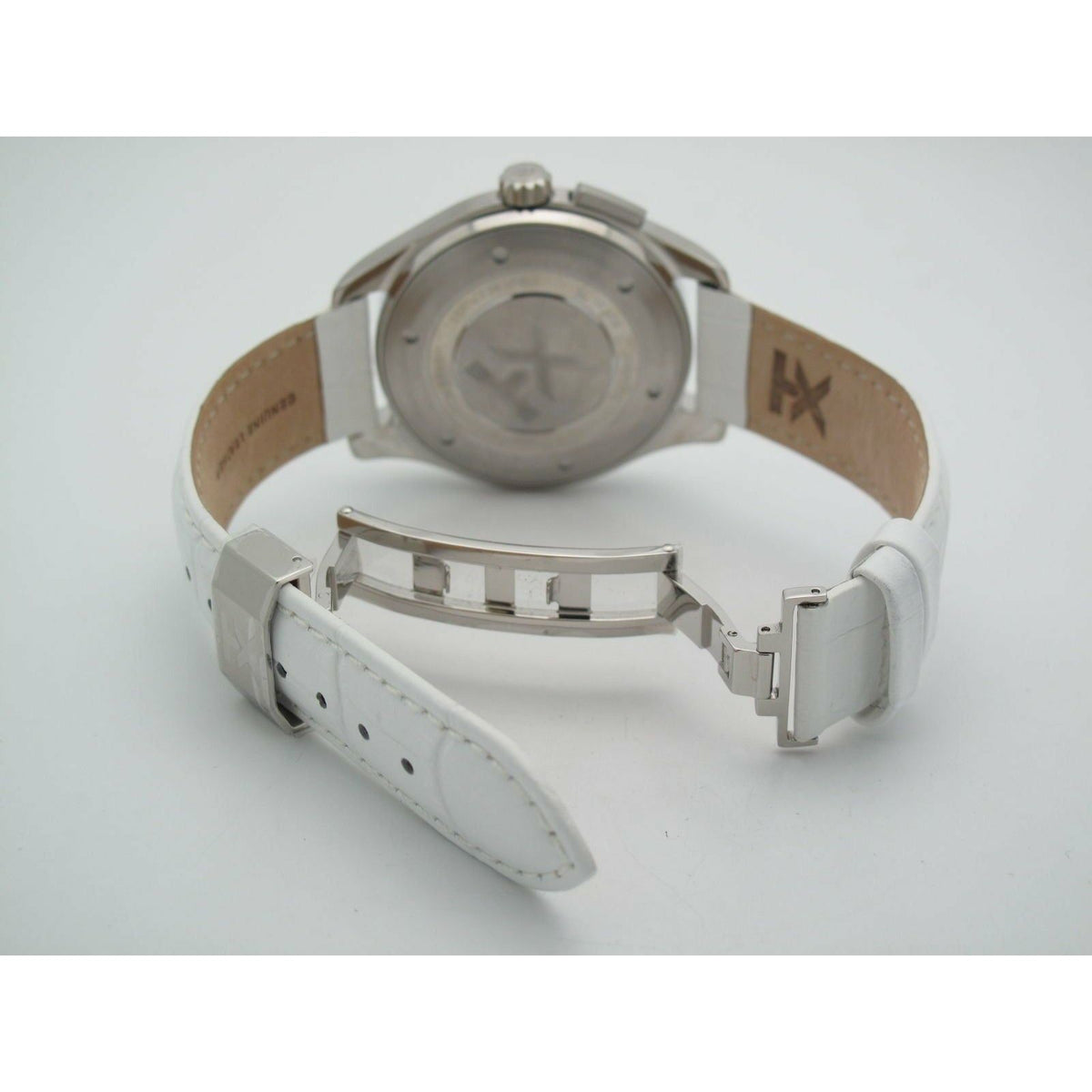 Timex TX Men's Perpetual Calendar Stainless Steel Silver Dial White Band Watch T3C503