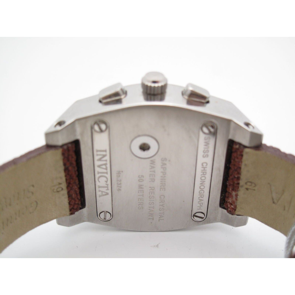 Invicta Ladies Rose Gold Tone Dial Brown Genuine Sting Ray Band Watch 2374