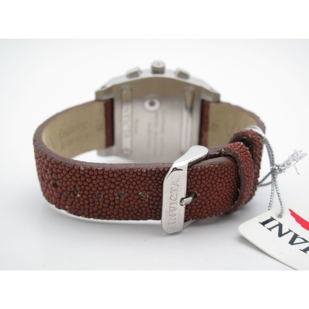 Invicta Ladies Rose Gold Tone Dial Brown Genuine Sting Ray Band Watch 2374