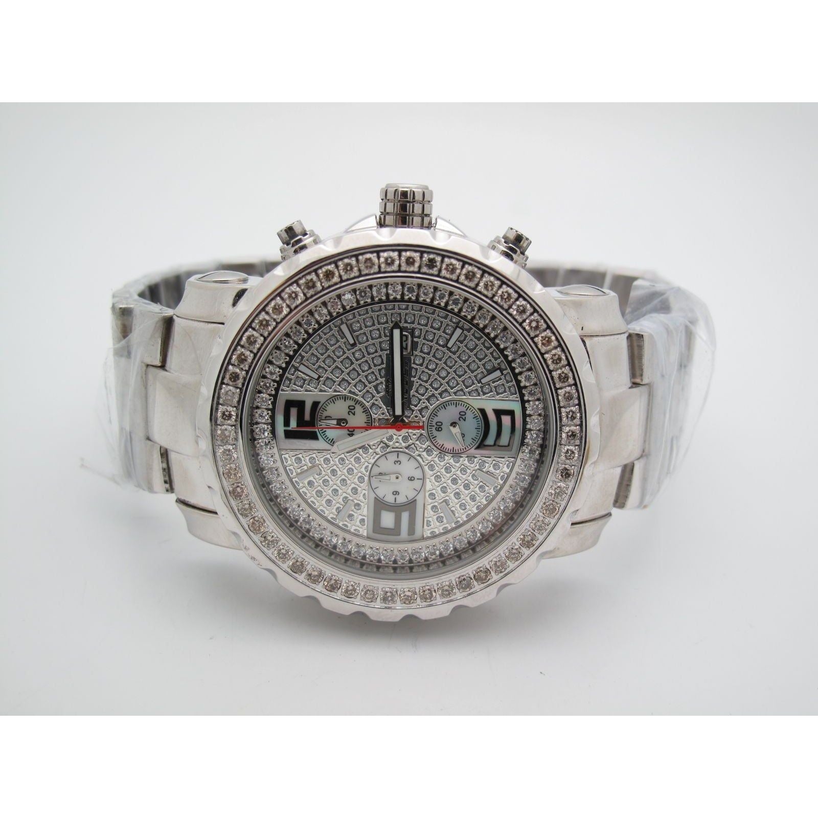 フィフィアンドロメオ　コートSS Freeze Men's All Stainless Steel 2.00CT Diamonds Crystal