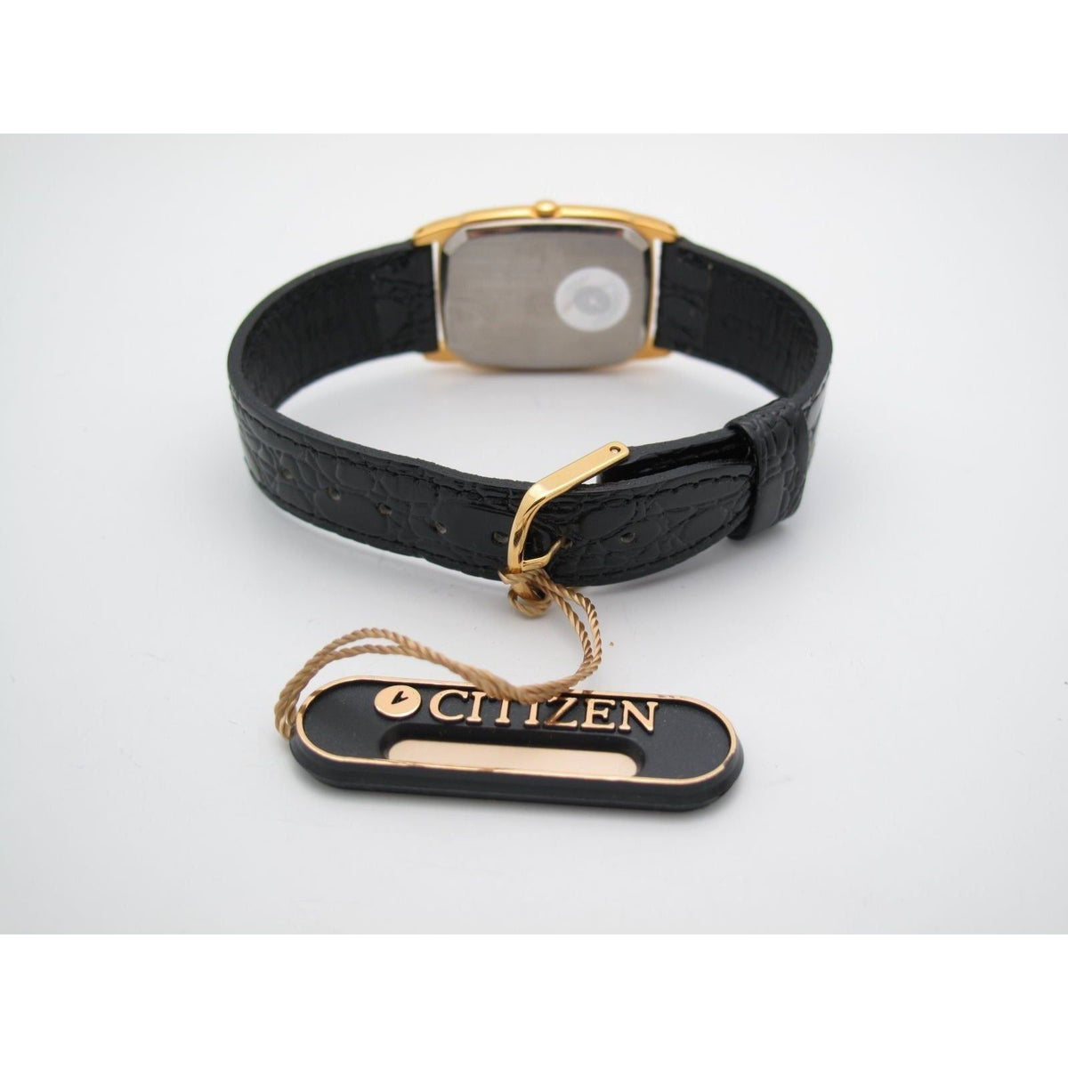 Citizen Black Dial Black Leather Band Watch 6031-R06586