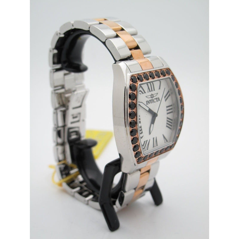 Invicta Angel Ladies Limited Edition Two-Tone Black Spinel Bezel Watch 14532