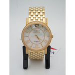 Invicta Ladies Gold-Tone Stainless Steel Mother Of Pearl Dial Watch 3609