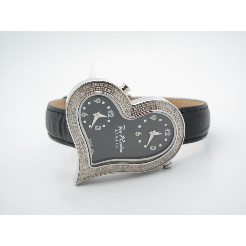 Joe Rodeo Sahara Ladies 1.40CT Diamond Dual Time Heart Shape Watch JRS3 1007H