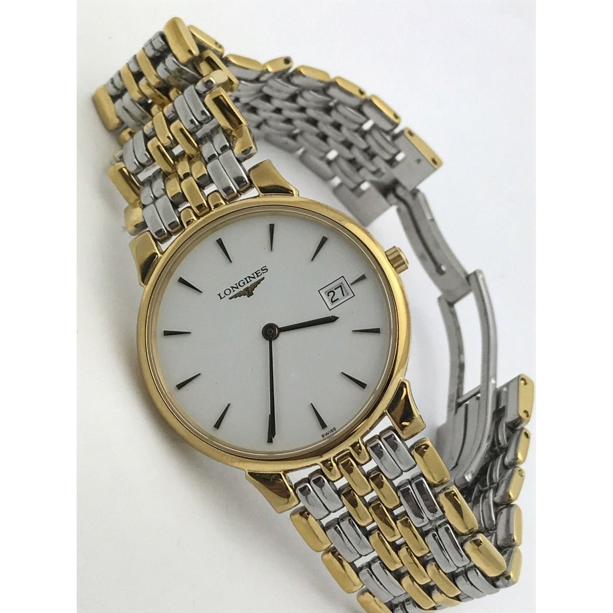 Longines Two-Tone White Dial Les Grandes Classiques De Longines Unisex Watch L5.632.2