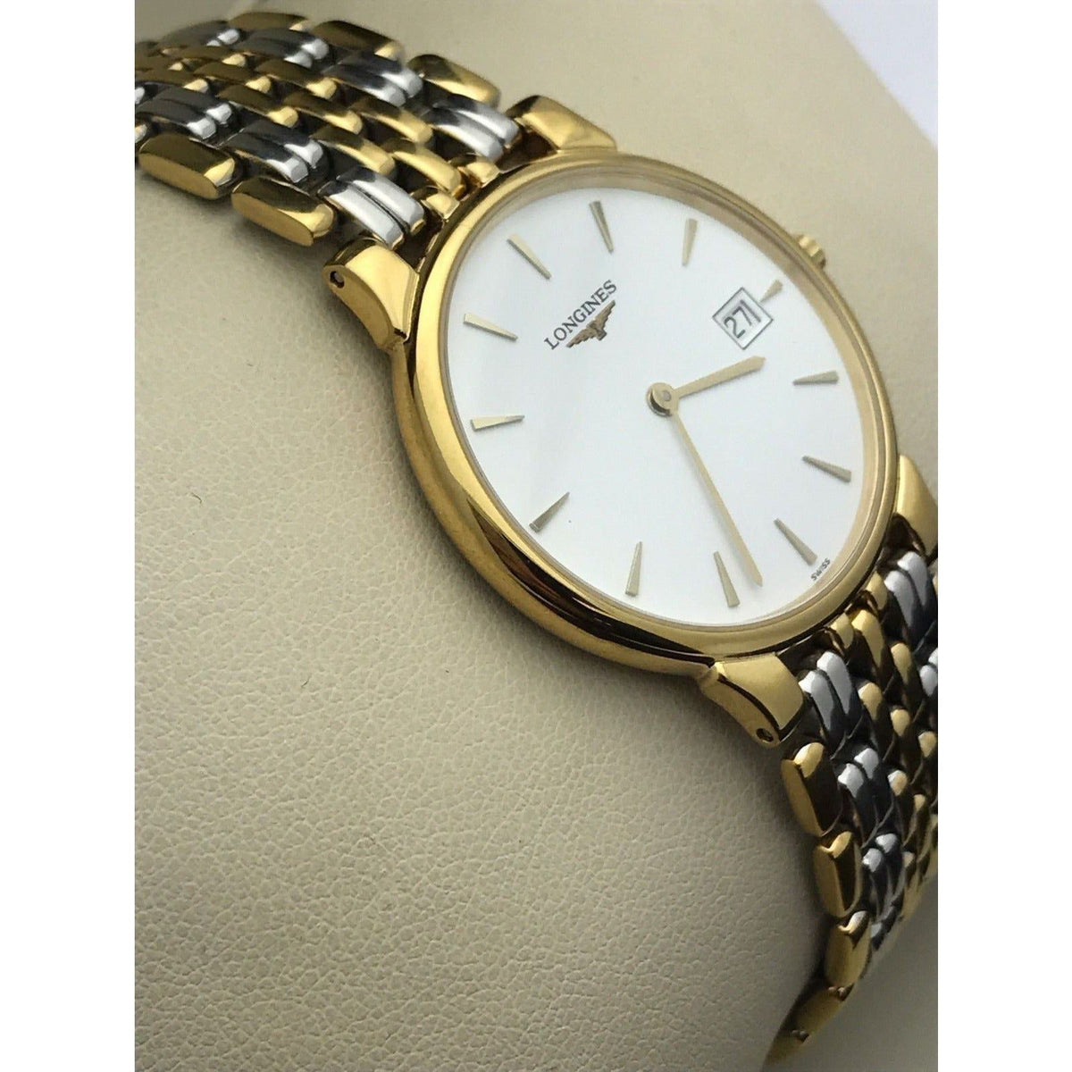 Longines Two-Tone White Dial Les Grandes Classiques De Longines Unisex Watch L5.632.2