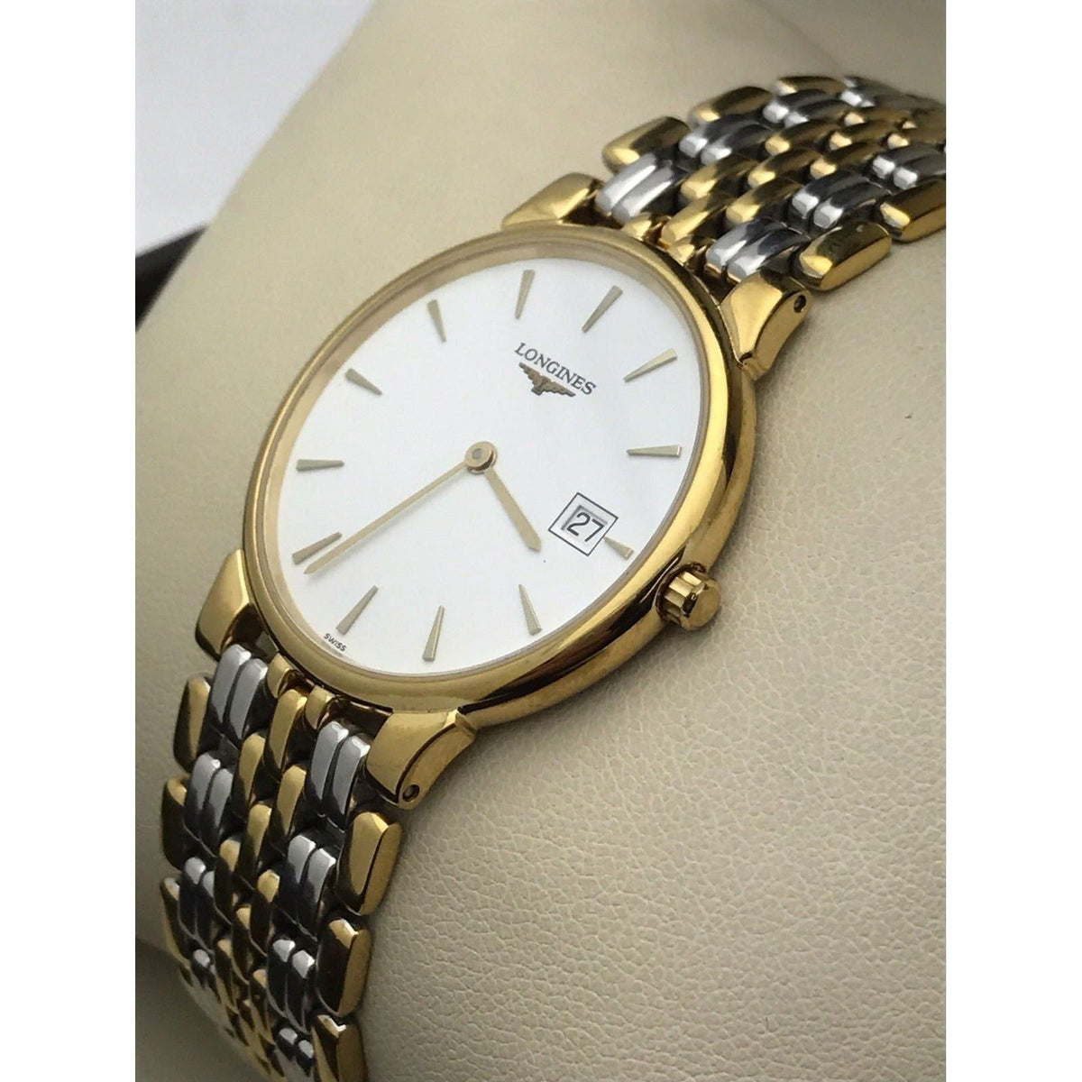 Longines Two-Tone White Dial Les Grandes Classiques De Longines Unisex Watch L5.632.2