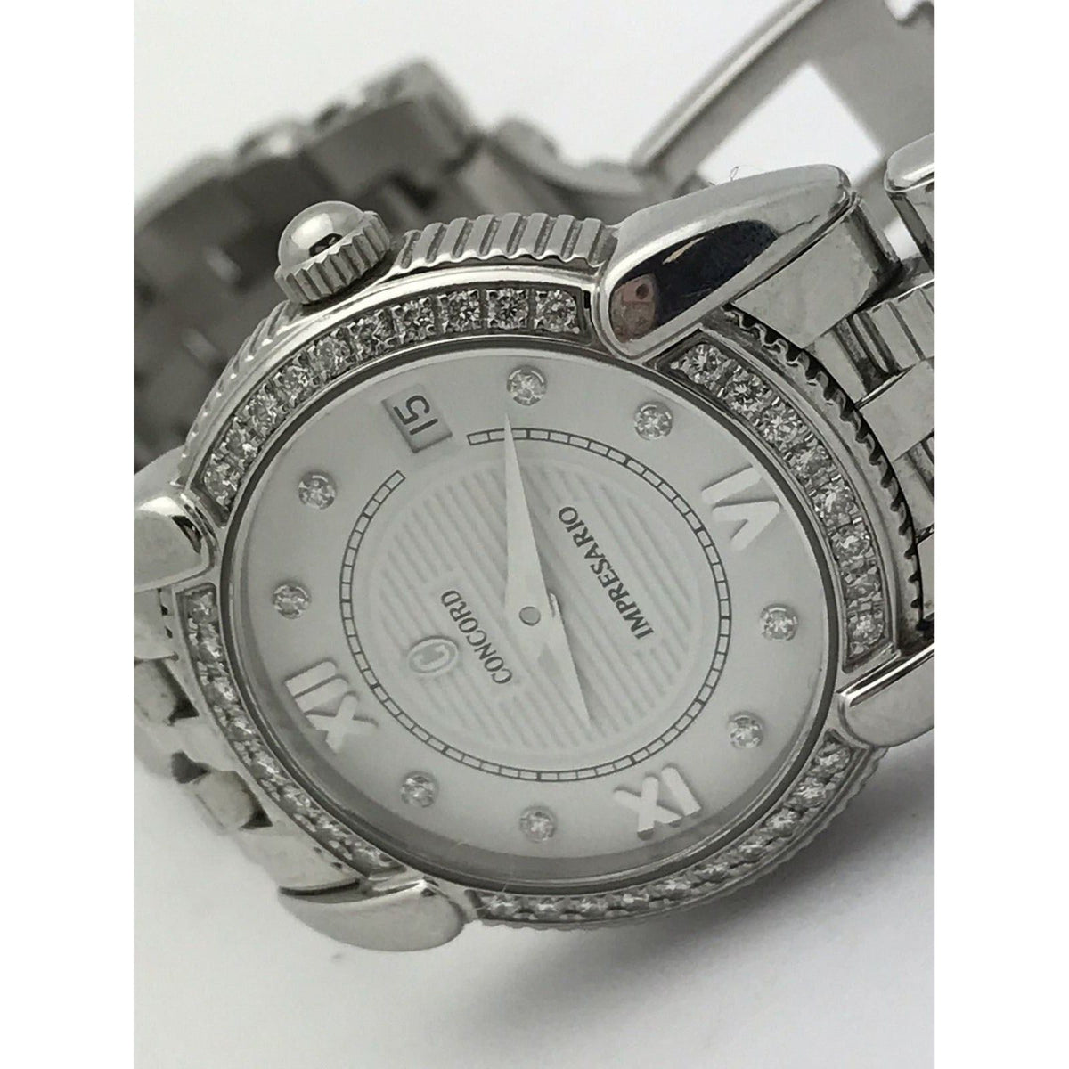 Concord Impresario Ladies White Dial Stainless Steel Bracelet Watch 14.E1.262.S