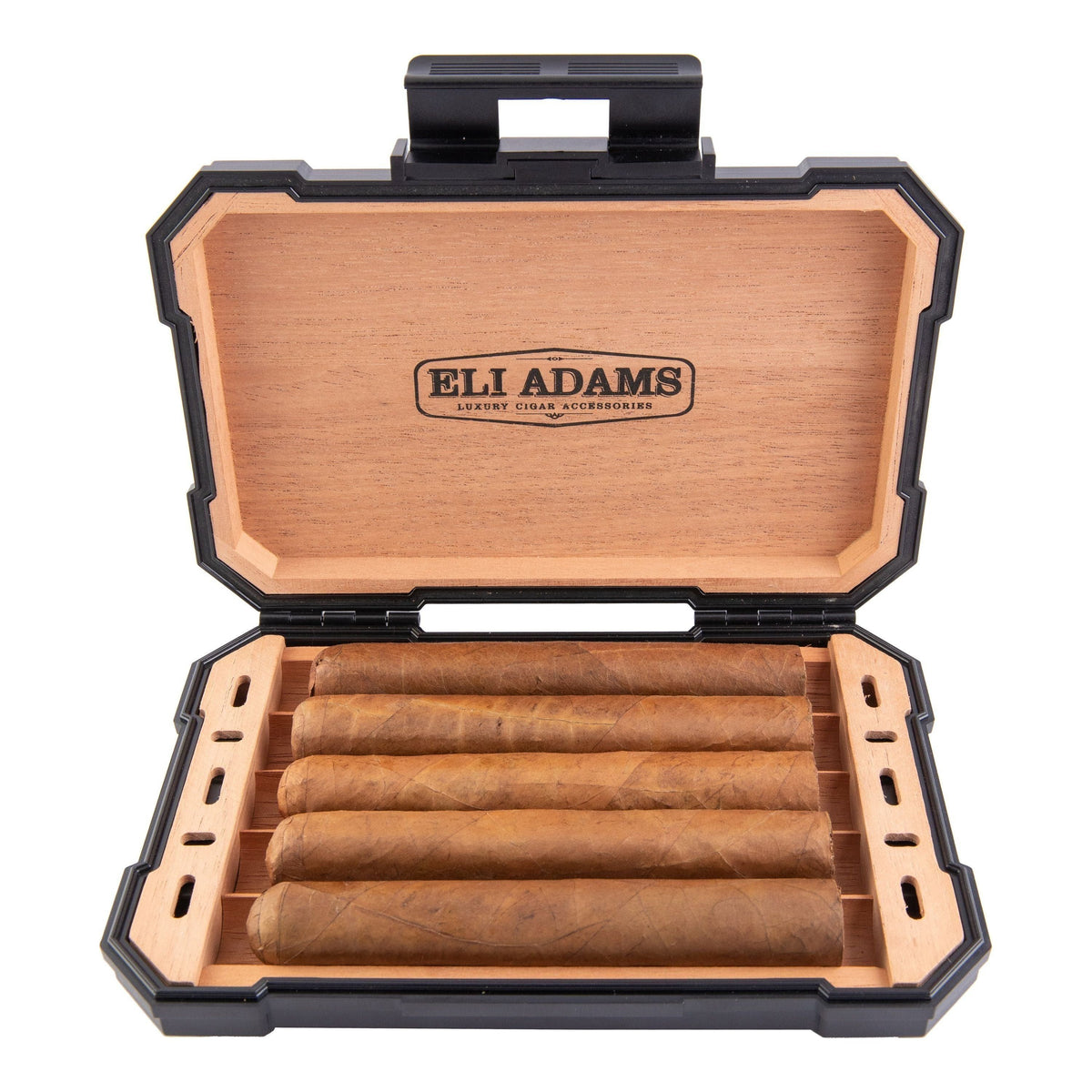 Travel Cigar Humidor Cedar Wood Air Tight, Engraved & Personalized