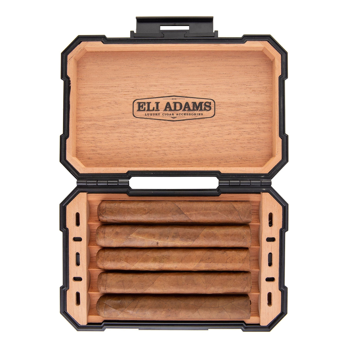 Travel Cigar Humidor Cedar Wood Air Tight, Engraved & Personalized