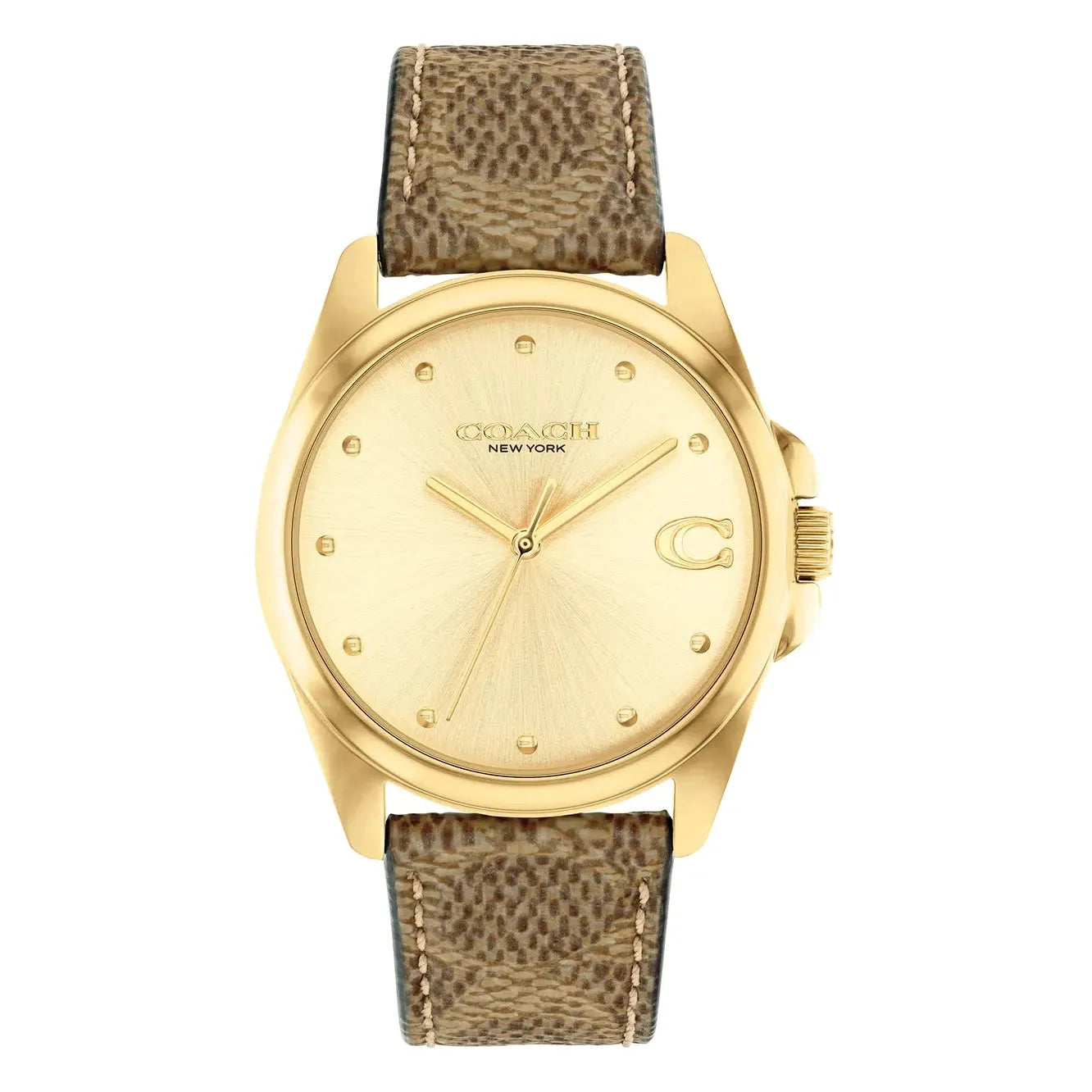 Coach signature watch strap hotsell