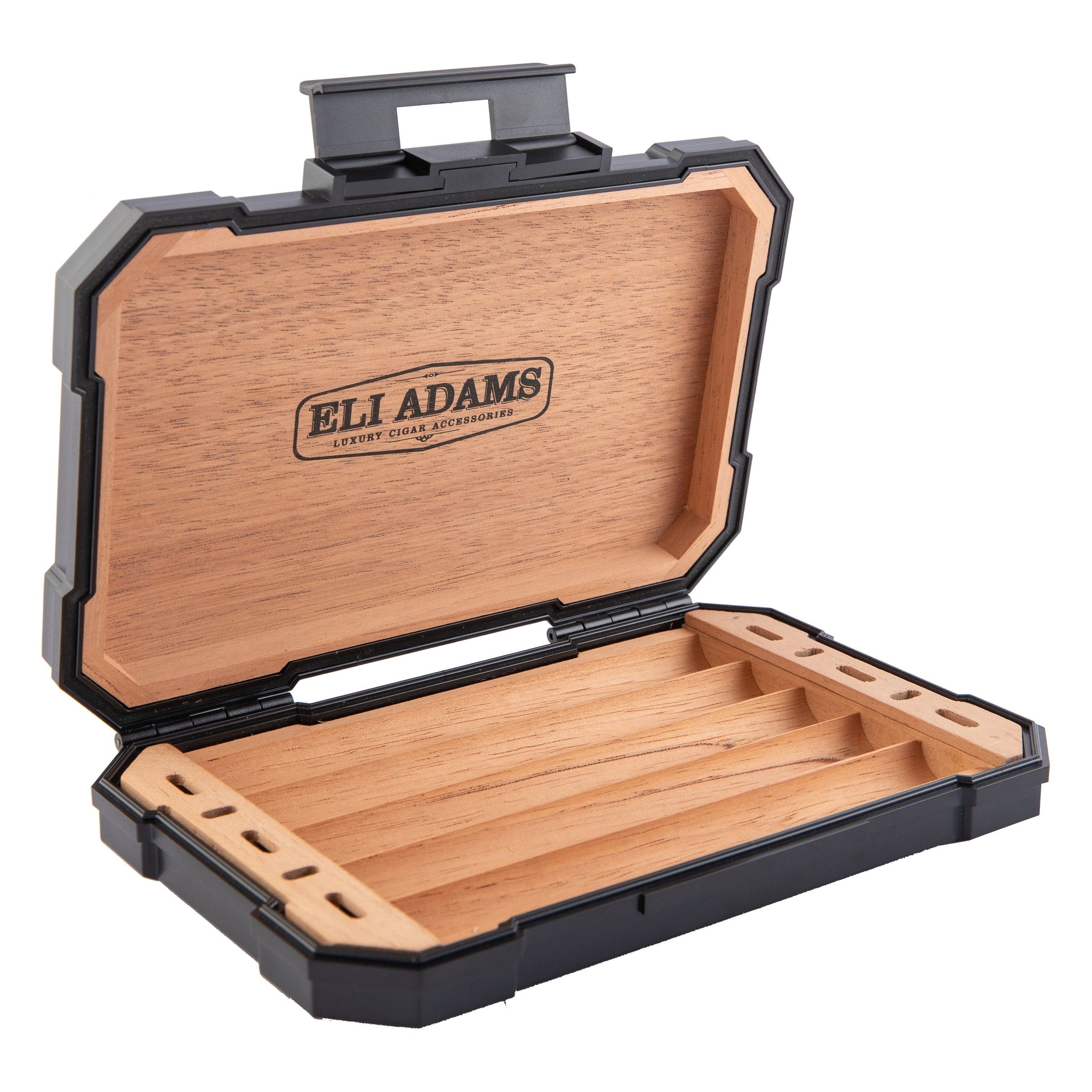 Travel Cigar Humidor Cedar Wood Air Tight, Engraved & Personalized – ELI  ADAMS JEWELERS