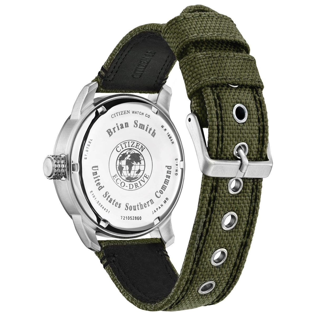 Citizen Men's Military Watch Commemorative Box Set BM8570-09E Personalized & Engraved!