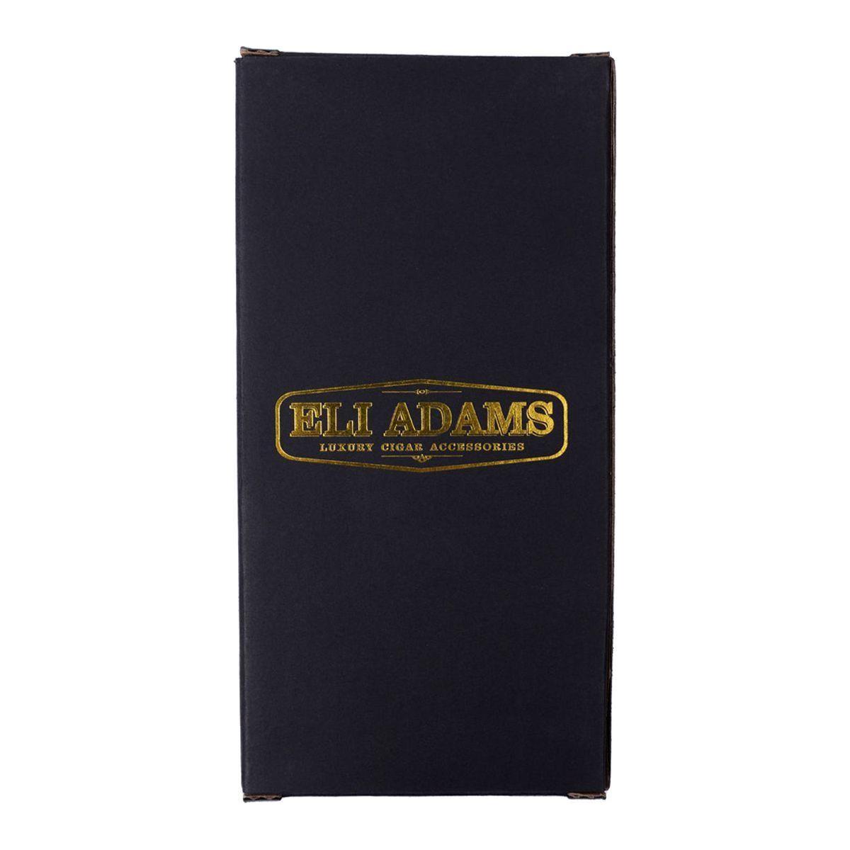 Black Alligator Pattern Leather Cigar Carry Case for 3 Cigars
