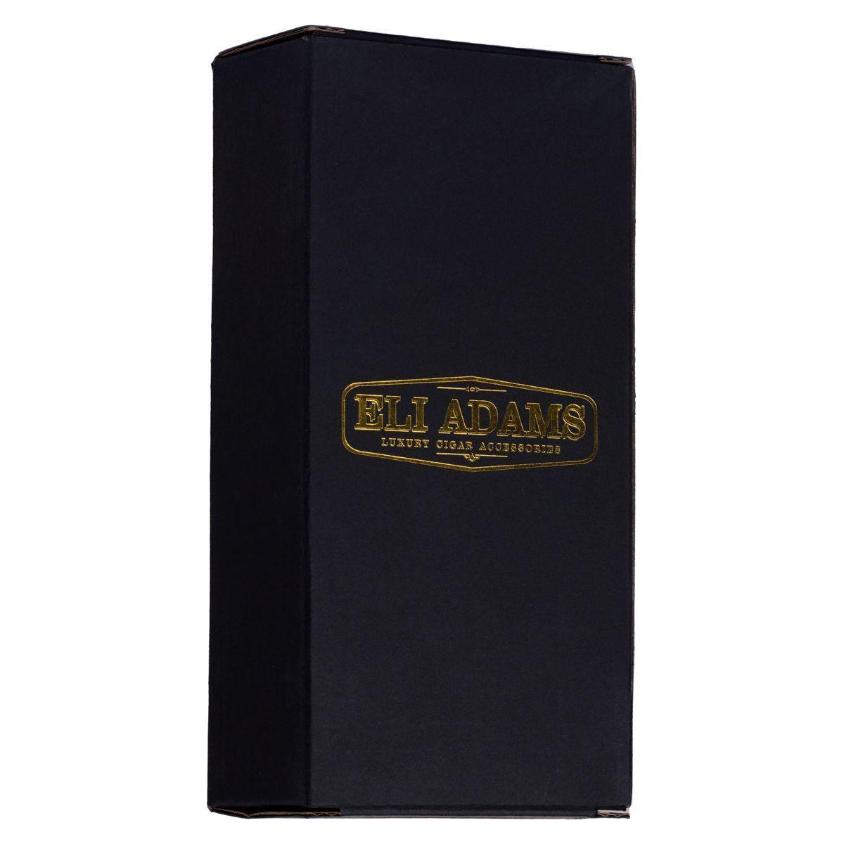 Black Alligator Pattern Leather Cigar Carry Case for 3 Cigars