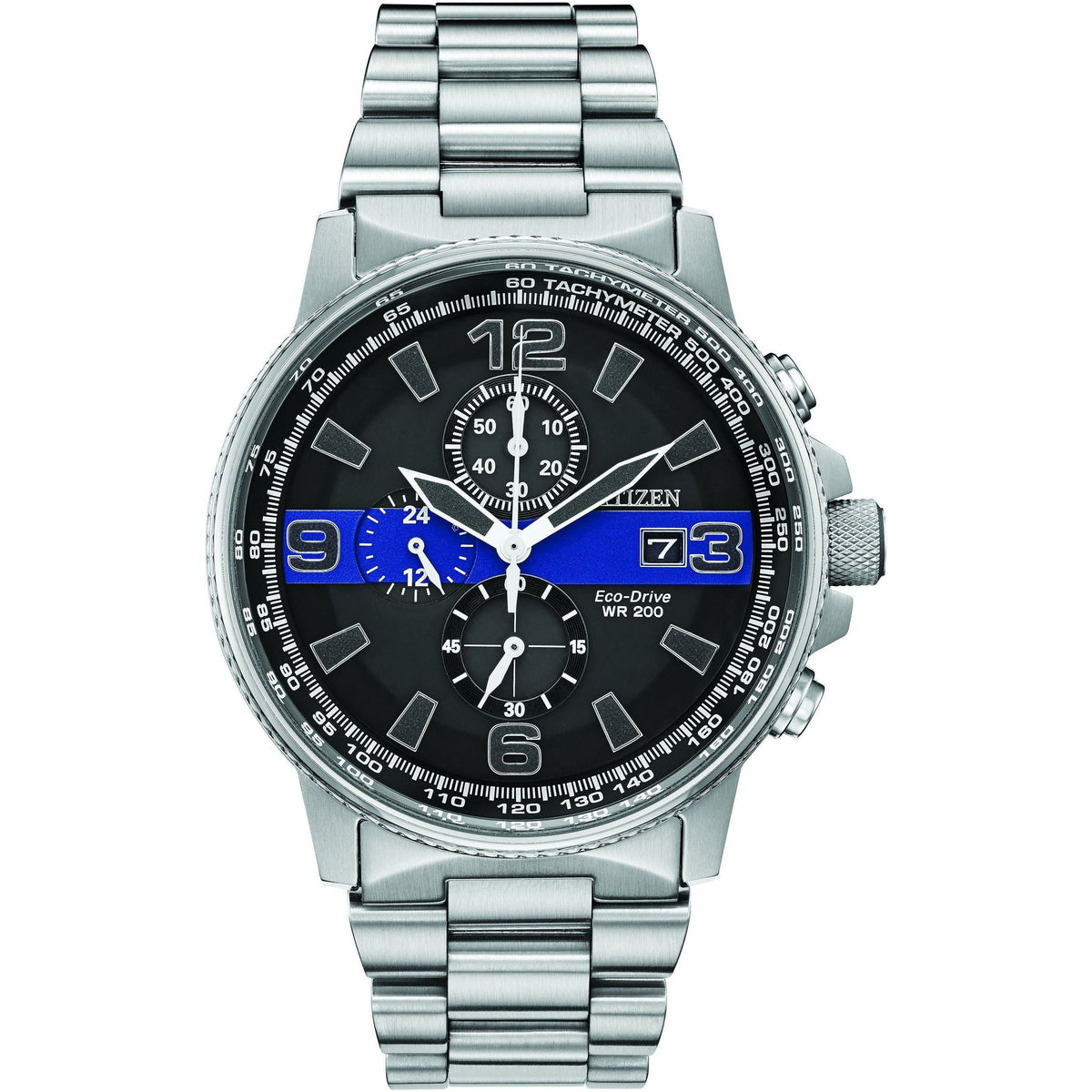 Citizen Men's Thin Blue Line™ Watch Chronograph 200M WR Eco Drive CA0291-59E